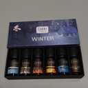 Winter Essential Oils Set - 6 Scents for Diffusers, Candles, Soaps, Gifts (0.33 Fl Oz (Pack of 6))