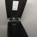 simplehuman 40 Liter / 10.6 Gallon Slim Kitchen Step Trash Can With Secure Slide Lock, Black Plastic