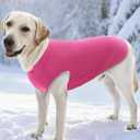 4 x XPUDAC 4 Pieces Fleece Dog Sweaters Vest Warm Winter Dog Clothes for Small Medium Large Dogs Girl Soft Pullover Doggie Sweatshirt Puppy Cold Weather Jacket, 510-vest-XL