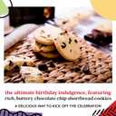 David's Cookies Happy Birthday Gift Sampler Tin Crunchy Gourmet Cookies Bakery Snack Gift for Birthdays, Celebrations and Special Occasions Shortbread Cookies