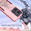 for Moto G Power 2025 Case - for Motorola Moto G Play 2025 Case Women Cute Girls Girly Aesthetic Unique Design Flowers Castle Heavy Duty Protective Shockproof Military Grade Phone Cover