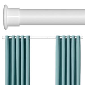 FVONZN Tension Curtain Rod 43-104 Inches Extra Long White Heavy Duty