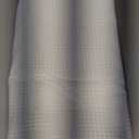 Barossa Design Waffle Weave White Shower Curtain Hotel Luxury Quality, Fabric Shower Curtains for Bathroom, Pique Pattern Cloth, Water Repellent and Machine Washable, Standard Size 71" x 72"