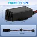 2PCS H7 LED Light Canbus Decoder: Anti Flicker Harness, Resistor Decoders Error Free, LED Warning Canceller Resistor Adapter, H7 Decoder Upgrade with Waterproof Rubber Ring