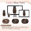 Fliace Clip in Hair Extensions for Women Chestnut Brown Long Wavy Hair Extensions Clip Ins 6PCS 20 Inch Synthetic Soft and Natural Thick Hair Pieces for Women
