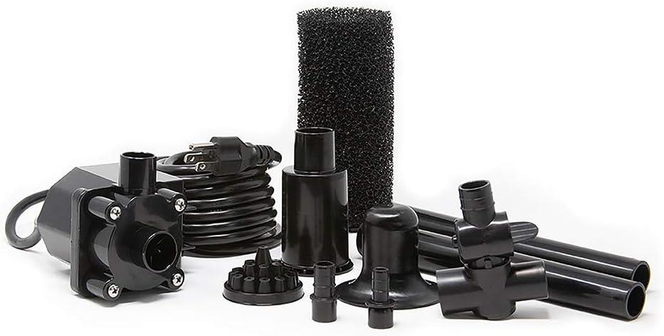 Beckett FR900 Pond Pump Set Fountain Pump Submersible Outdoor, Maximum Flow of 900 GPH, Maximum Lift of 12 FT, Black