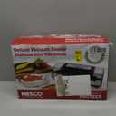 Nesco Deluxe Food VS12 Vacuum Sealer, 130 Watts, Kit Bags & Viewing Lid, Compact, Silver