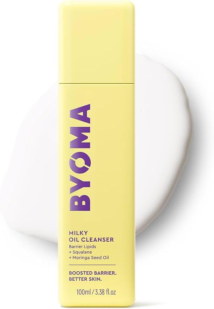 BYOMA Milky Oil Cleanser  Hydrating Facial Cleanser for Skin Barrier Repair  TriCeramide Face Wash for Sensitive Skin & All Skin Types  Deeply Hydrated Skin, No Oily Residue  3.38 fl oz