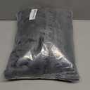 TEXSTEAD Luxury Faux Fur Body Pillow Cover, Ultra Soft Fluffy Long Pillowcase, Fuzzy Plush Bed Pillow Case for Bedroom & Sofa 20 x 54 Inches Zipper Closure 1 Pack (Gray)