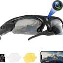 FlyGift Sport Camera with WiFi, Camera Sunglasses for Outdoor Sports Supports iOS&Android (64GB TF Card Included)