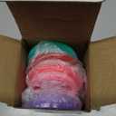 8 Pcs Acrylic Lids for 16 oz Glass Cups Plastic Tumbler Replacement Lids Spill Proof Reusable Glass Cup Lid for Beer Can Iced Coffee Cups Drinking Glasses - Multi-Colored