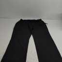 Cherokee Scrubs for Women Mid Rise Straight Leg Scrub Pants For Women Pull-on Bottoms with 6 Pockets & 360 Stretch - CK002 (Large, Black)