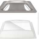 RV Skylight Replacement Bundle,18" x 26" RV Skylight Shower Outer Dome Fit 14" x 22" Openings for Camper Trailer Fifth Wheel Food Truck,Inner Dome with Window 14" x 22" + Lap Sealant+Screws,Smoke Gray