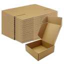 8x8x3 Inches Shipping Boxes Set of 25，Brown Cardboard Boxes Recyclable Corrugated Mailers for Small Business, E-commerce, Gift Packaging Storage Boxes Products Box Self-Locking Folding Boxes