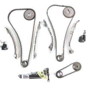 Engine Timing Chain Kit 5.6L Fit for 2010-2023 TITAN 16-23 Titan XD for 09-22 INFINITI QX80 Q70 M56 QX56 for 10-12 Pathfinder-Auto for 12-21 NV2500/NV3500 with Tensioner, Guide Rail, Sprockets
