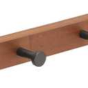 Wooden Wall Mounted Hangers, Natural Wooden Hooks with Multiple Columns, Hangers and hat Racks for Hanging Jackets, Towels, Wallets, and Robes (black4)