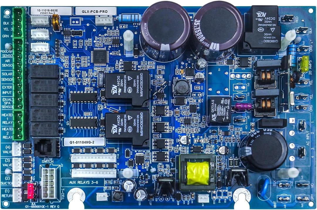 Upgraded for Hayward GLX-PCB-PRO Main PCB Replacement Goldline ProLogic Automation and Chlorination, Blue Main Printed Circuit Board,PL-P-4,PL-PS-4,PL-PS-8-V,PL-PS-8,PL-PS-16-V,PL-PS-16 Upgraded for Hayward GLX-PCB-PRO Main PCB Replacement Goldline ProLogic Automation and Chlorination, Blue Main Printed Circuit Board,PL-P-4,PL-PS-4,PL-PS-8-V,PL-PS-8,PL-PS-16-V,PL-PS-16