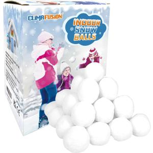 50 Pack Fake Snowballs for Kids Indoor and Outdoor, 3 inch Christmas Snow Balls for Fights, Fake Snow Toys for Winter Holiday Toss Game