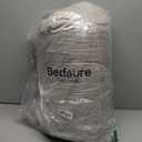 Bedsure Gentlesoft 2-in-1 Queen Comforter Set and Detachable Fluffy Blanket, Beige Bedding Set for All Season Use, SnapTech Design for Space Saving (Includes 2 Pillow Shams, 2 Pillowcases)