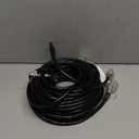 12AWG 75 FT Heavy Duty Outdoor Extension Cord Waterproof with Lighted End,Black 12 Gauge Extension Cord Flexible and Cold Resistant 3 Prong Grounded Plug,15Amp 1875W SJTW ETL Listed