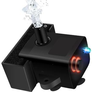 Replacement Pump for Cat Water Fountain, Compatible with Model JC-A15 2.2L/74oz Automatic Pet Water Fountain Dog Water Dispenser, Super Quiet Dog Pet Fountain Water Pump Black