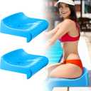 2 Pcs Poolside Chairs for Edge of Pool Portable Outdoor Chair for Poolside Pool Chair with Built in Lip for Camping, Picnic, Swimming, Beach Accessories (Blue)