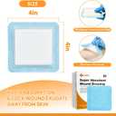 Carbou 4"x 4" Super Absorbent Wound Dressing Pads, 20 Individual Pack, Non Adhesive Absorbent Bandages for Wound Care, Soft Highly Absorbent Dressing, Non Stick Gauze Pads for Wounds