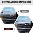 RT-TCZ Inner Door Handle Cover Trim Decor Interior Accessories for Jeep Grand Cherokee 2011-2020 (Matte Black)