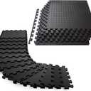 Febyyer Interlocking Soft Foam Floor Mat - 20 Tiles Protective Gym Flooring Set, Exercise Mats EVA Puzzle Rubber Tiles, Ground Surface Protection Workout Underlay Matting Sports Home Fitness Garage