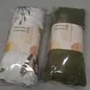 LifeTree Muslin Swaddle Blankets, Baby Swaddling Wrap Nursery Receiving Blanket for Boys & Girls, 70% Viscose from Bamboo and 30% Cotton, Large 47 x 47 inches Mallard Duck/Olive Green