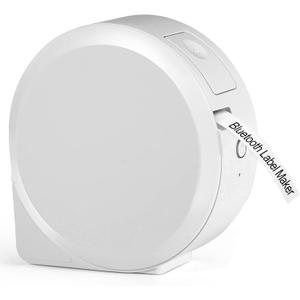 Label KINGDOM Bluetooth Label Maker Machine with Tape,Smartphone Label Makers,Portable Label Printer with App,for Home Office Organization, iOS & Android Compatible