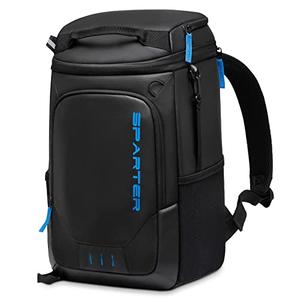 SPARTER Backpack Cooler Insulated Leak Proof 33 Cans, 2 Insulated Compartments Thermal Bag, Portable Lightweight Beach Travel Camping Lunch Backpack for Men and Women, Black