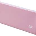 Mr. Pen- Silicone Pencil Case Pouch, Dusty Pink, Aesthetic Triangular Design, Multipurpose, Aesthetic Pencil Case Small, Silicone Makeup Bag