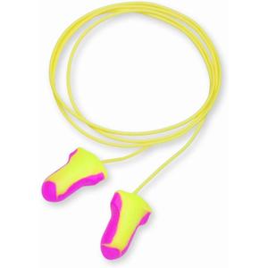 Howard Leight by Honeywell Laser Lite High Visibility Disposable Foam Earplugs, 100-Pairs, Pink/Yellow, LL-30