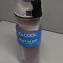 O2COOL Mist 'N Sip Misting Water Bottle No Leak Pull Top Spout Sports Water Bottle 20 oz (Football)