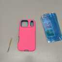 I-HONVA for iPhone 17 Pro Max Case [Compatible with MagSafe] Shockproof 3-Layer Full Body Protection [Without Screen Protector] Rugged Heavy Duty Cover Case for Apple iPhone 17 Pro Max,Rose Red/Green