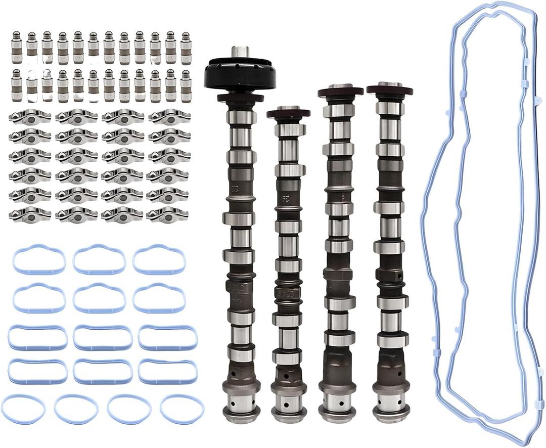 Nakkaa 3.6L Engine Camshafts Rockers Lifters Kit, Compatible with Town & Country Charger Challenger Journey Wrangler ProMaster 1500 2011-2016, Replace 5184377AG 5184378AG 5184379AG 5184296AH