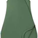 PurComfy Supersoft Sleep Sack 0.5 TOG, Premium Bamboo Viscose Sleeping Bag Thin Baby Wearable Blanket 2-Way Zipper Sleep Sack (3-6 Months, Forest)