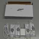 4 in 1 Wii Remote Charger,Charging Station with 4 Pack 2800mAh Rechargeable Battery,Plugs,USB Cable for Wii/Wii U Remote Controller(Not Include Controllers) (White)