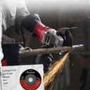 AVID POWER Angle Grinder, 7.5-Amp 4-1/2 inch Electric Grinder Power Tools with Grinding and Cutting Wheels, Flap Disc and Auxiliary Handle for Cutting, Grinding, Polishing and Rust Removal - Red