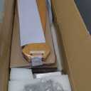 48 Inch Ceiling Fans with Lights and Remote, 5 Blades Wood Ceiling Fan with Light, Dimmable, Wall Switch, Reversible DC Motor, Modern Indoor Outdoor Ceiling Fans for Patios Bedroom (Gold) (Natural Wood Downrod Mount)