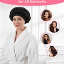 3Pcs Hair Bonnet, Satin Bonnet for Sleeping Pack with Elastic Band for Curly Hair, Night Protection