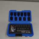 11PCS 3/8" Drive Impact Bits Sockets Set, Tapered Male Square Drive, Chamfered Female Square Drive
