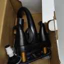 Delta Arvo Centerset Bathroom Faucet, Matte Black 2-Handle Bathroom Faucet, Delta Bathroom Sink Faucet, Black 3-Hole Bathroom Faucet, Matte Black 25840LF-BL