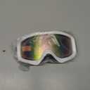 Karsaer Ski Goggles Anti-Fog Snow Goggles OTG 100% UV Protection Snowboard Goggles Bendable Dual-Lenses for Men Women Youth (Matte White Frame Pink Lens Vlt 60%)