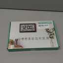 Amgico Digital Wall Clock,10.5" Large Display Atomic Clock,Battery Operated,Digital Calendar Auto Setting with Indoor Temperature,Humidity,Date,Day,Auto DST for Elderly Bedroom Classroom,No Backlight