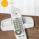 AT&T 210 Basic Trimline Corded Phone, No AC Power Required, Wall-Mountable, White
