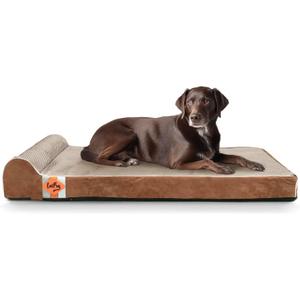 Laifug Orthopedic Memory Foam Dog Bed with Durable Water Proof Liner and Removable Washable Cover (Large (40"x25"x5.5"), Brown)