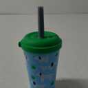 REDUCE GoGo's Kids Portable Tumbler Cups with Lids and Spill-Proof Straws -1 Pack of Stackable 12 oz Tumblers with Twist-On Lids - Easy Storage, Dishwasher Safe - Scavenger Boy Set