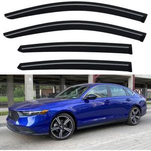 Window Visors Rain Guards for 2023 2024 2025 2026 Honda Accord, Out-Channel Window Vent Wind Deflectors Visors Shades for 23 24 25 26 Accord
